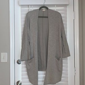 Long-sleeve, over-sized, cardigan